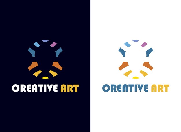 diseño creativo del icono de la bombilla del logotipo colorido
