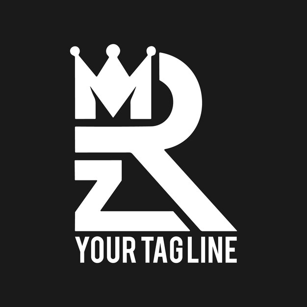 Diseño creativo de la letra MRZ del logotipo MRZ logotipo simple y moderno M R Z diseño de alfabeto de lujo