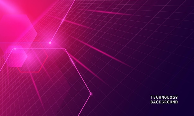 Diseño creativo con líneas de color de Retro SciFi Background Futuristic Grid paisaje