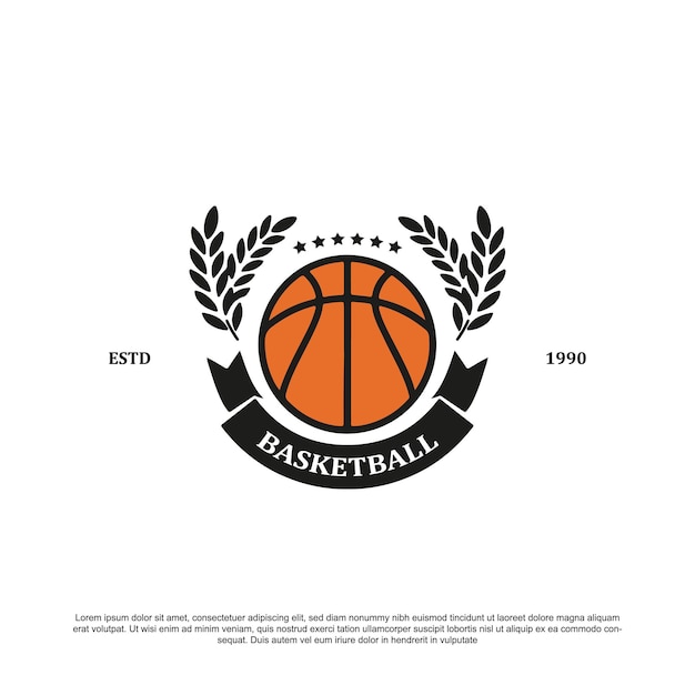 Diseño creativo de logotipo de baloncesto logotipo de baloncesto para su club o torneo
