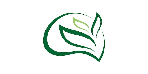 diseño creativo de logotipo para el cerebro y las plantas plantilla de diseño de logotipo icono de símbolo vector idea creativa