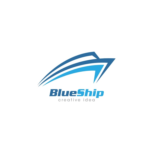 Diseño creativo del logotipo del concepto de la nave