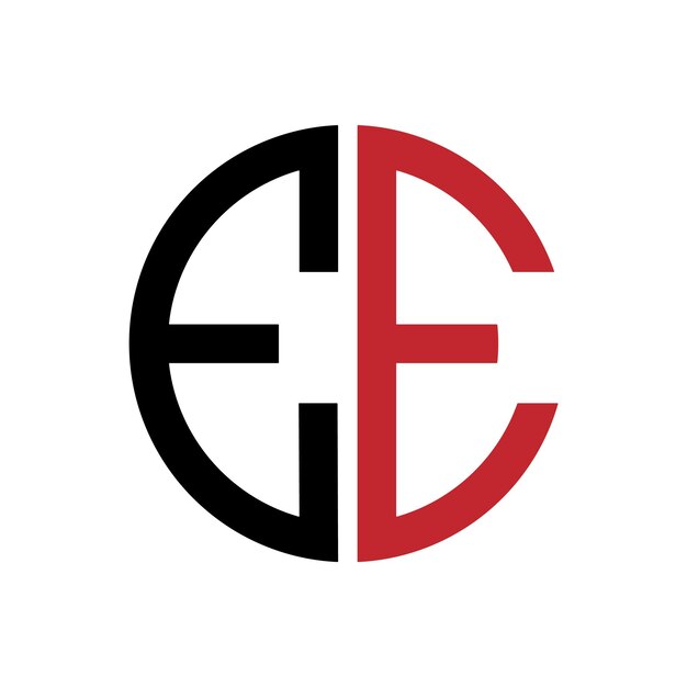 Diseño creativo de logotipo E Simple E vector de logotipo Ee plantilla de diseño de logotipo Letra E diseño de Logotipo E icono