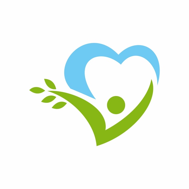 Diseño creativo de logotipo de familia feliz y amor de personas aisladas plantilla de diseño vectorial de logotipo de comunidad