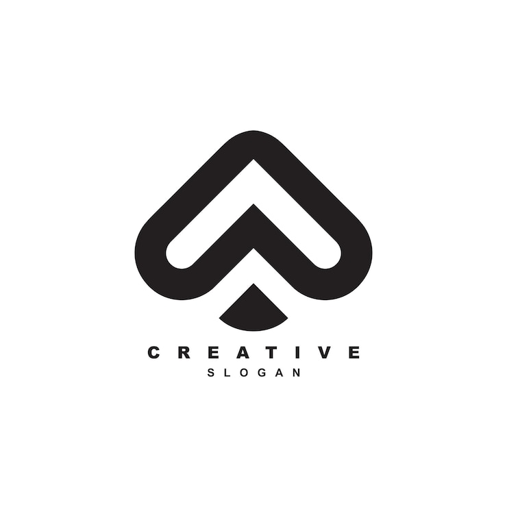 Vector diseño creativo de logotipo de flecha hacia arriba para su marca o negocio
