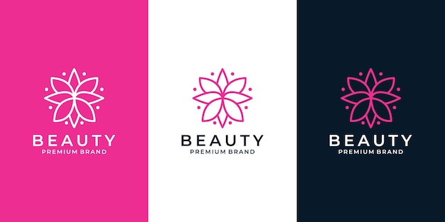 Vector diseño creativo del logotipo de la flor de la belleza del loto para su negocio