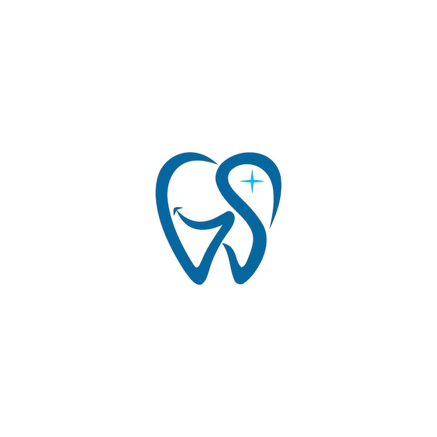 Diseño creativo del logotipo de gs dental