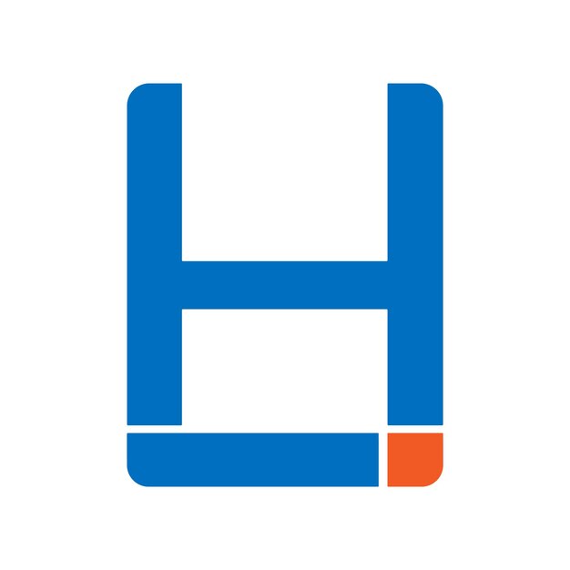 Diseño creativo del logotipo HI Letras vectores del logotipo IH Simple logotipo HI mejor icono IH regalía descarga gratuita