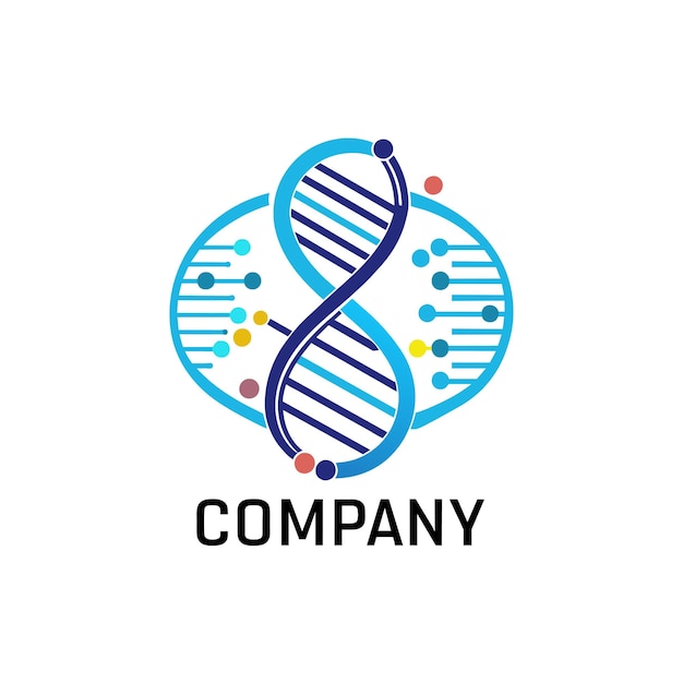 Diseño creativo de logotipo para la ilustración vectorial de la compañía de tecnología