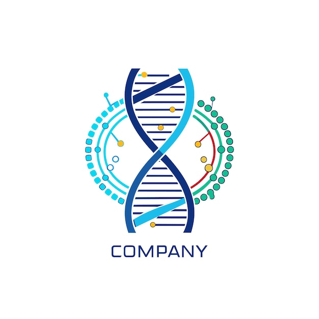 Diseño creativo de logotipo para la ilustración vectorial de la compañía de tecnología