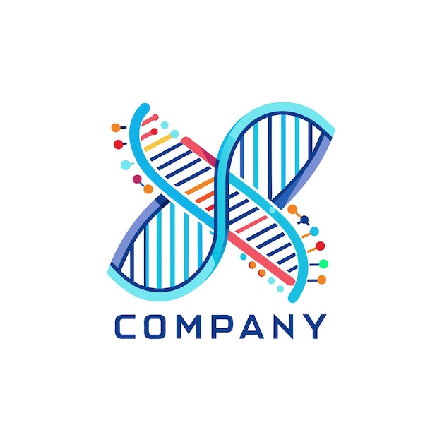 Diseño creativo de logotipo para la ilustración vectorial de la compañía de tecnología