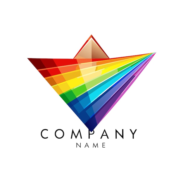 Diseño creativo de logotipo para la ilustración vectorial de la compañía de tecnología