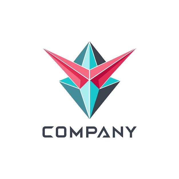 Diseño creativo de logotipo para la ilustración vectorial de la compañía de tecnología