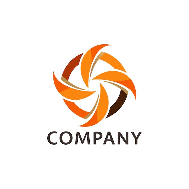 Diseño creativo de logotipo para la ilustración vectorial de la compañía de tecnología