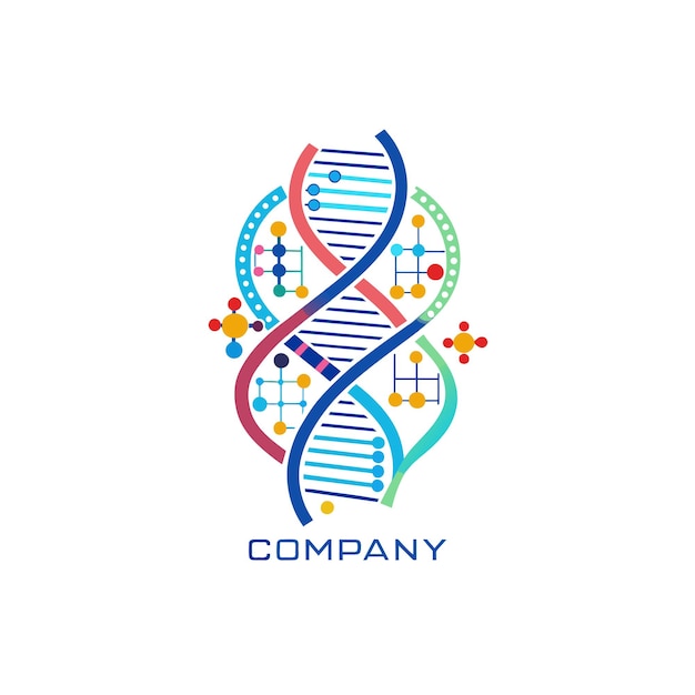 Diseño creativo de logotipo para la ilustración vectorial de la compañía de tecnología