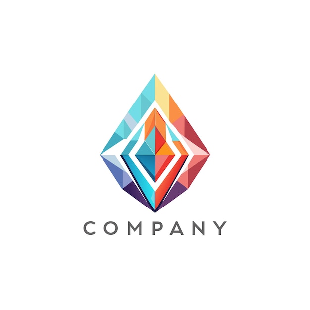 Diseño creativo de logotipo para la ilustración vectorial de la compañía de tecnología