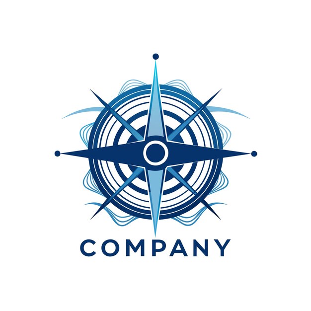 Diseño creativo de logotipo para la ilustración vectorial de la compañía de tecnología