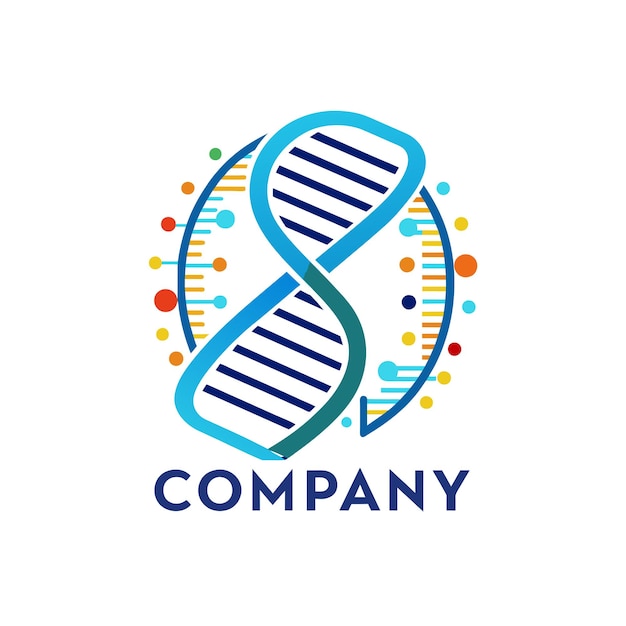 Diseño creativo de logotipo para la ilustración vectorial de la compañía de tecnología