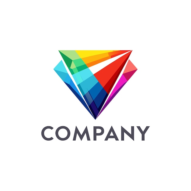Diseño creativo de logotipo para la ilustración vectorial de la compañía de tecnología
