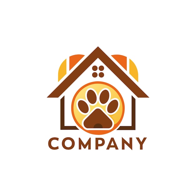Diseño creativo del logotipo para la ilustración vectorial de la empresa inmobiliaria