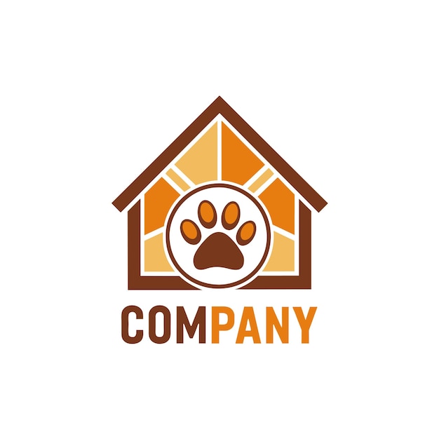 Diseño creativo del logotipo para la ilustración vectorial de la empresa inmobiliaria