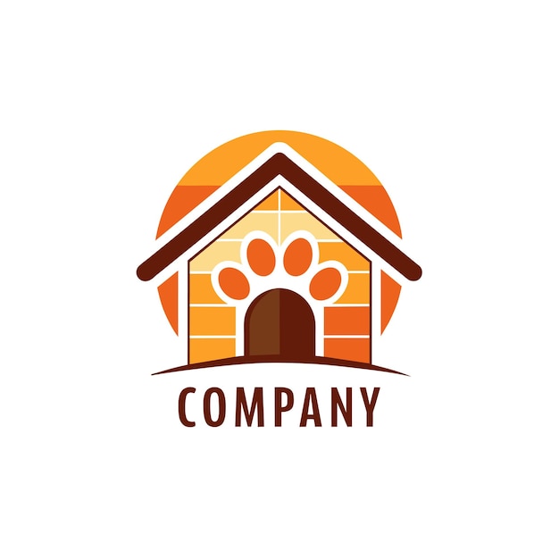 Diseño creativo del logotipo para la ilustración vectorial de la empresa inmobiliaria