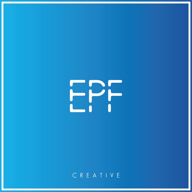Diseño creativo del logotipo Ilustración vectorial del logotipo Mínimo monograma