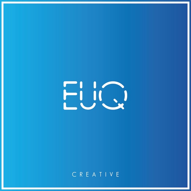 Diseño creativo del logotipo Ilustración vectorial del logotipo Mínimo monograma