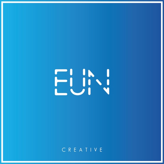 Diseño creativo del logotipo Ilustración vectorial del logotipo Mínimo monograma