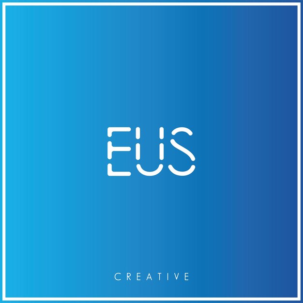 Diseño creativo del logotipo Ilustración vectorial del logotipo Mínimo monograma