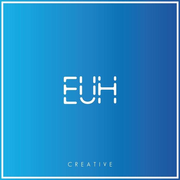 Diseño creativo del logotipo Ilustración vectorial del logotipo Mínimo monograma
