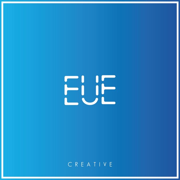 Diseño creativo del logotipo Ilustración vectorial del logotipo Mínimo monograma