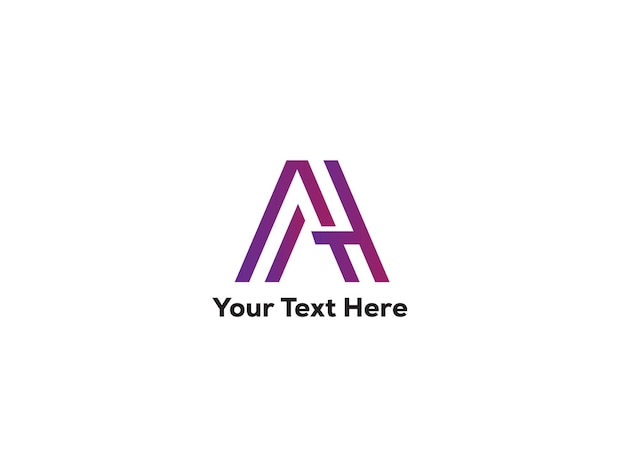 Diseño creativo del logotipo de la letra aa