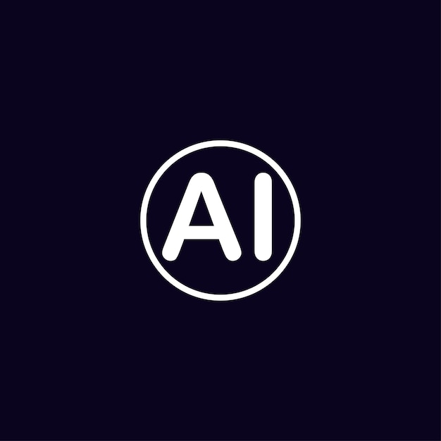 Diseño creativo del logotipo de la letra AI con gráfico vectorial Logotipo simple y moderno de AI