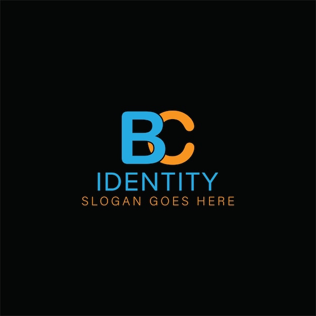 Diseño creativo del logotipo de la letra BC con gráfico vectorial Logotipo simple y moderno de BC