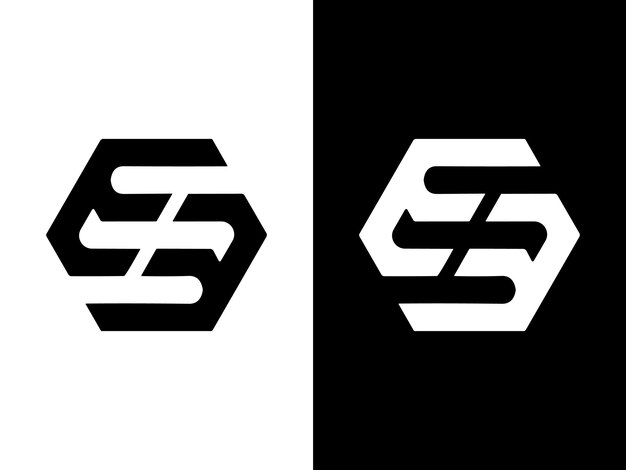 Vector diseño creativo del logotipo de la letra ee