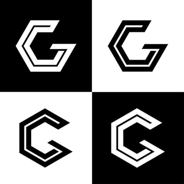 diseño creativo del logotipo de la letra g