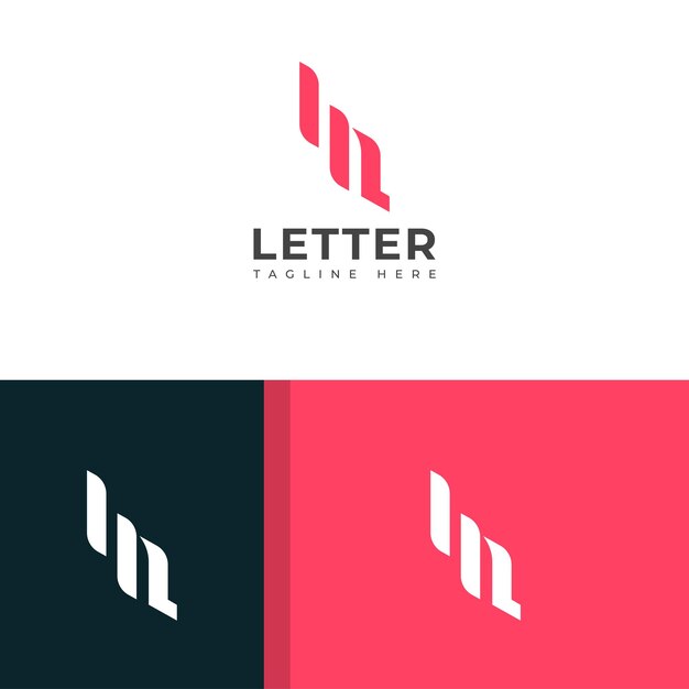 Diseño creativo del logotipo de la letra HQ QH