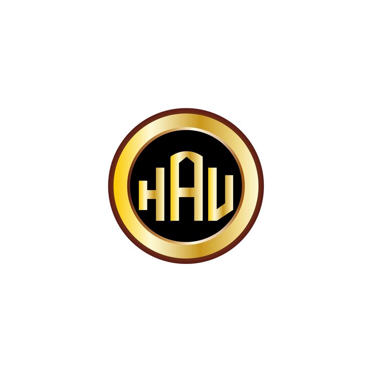 Vector diseño creativo del logotipo de la letra htb con círculo dorado