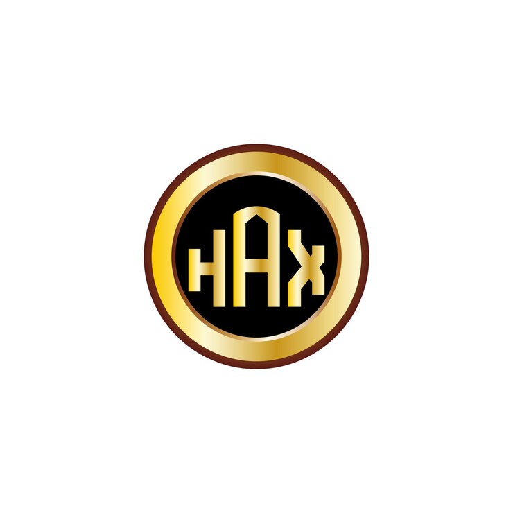 Vector diseño creativo del logotipo de la letra htb con círculo dorado