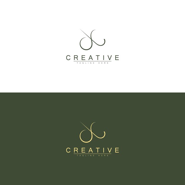 Diseño creativo del logotipo de letra JX con gráfico vectorial Logotipo simple y moderno de JX
