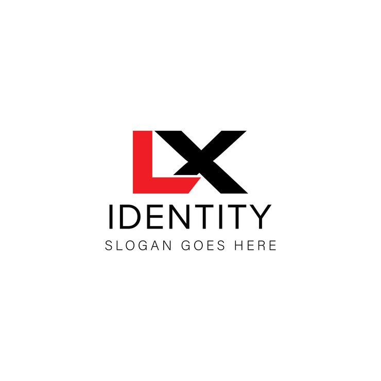 Vector diseño creativo del logotipo de letra lx con gráfico vectorial logotipo simple y moderno de lx