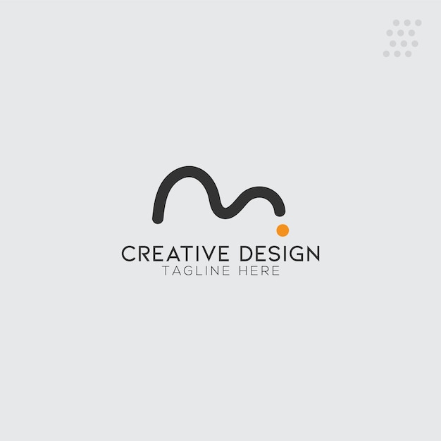Diseño creativo del logotipo de la letra M para su negocio