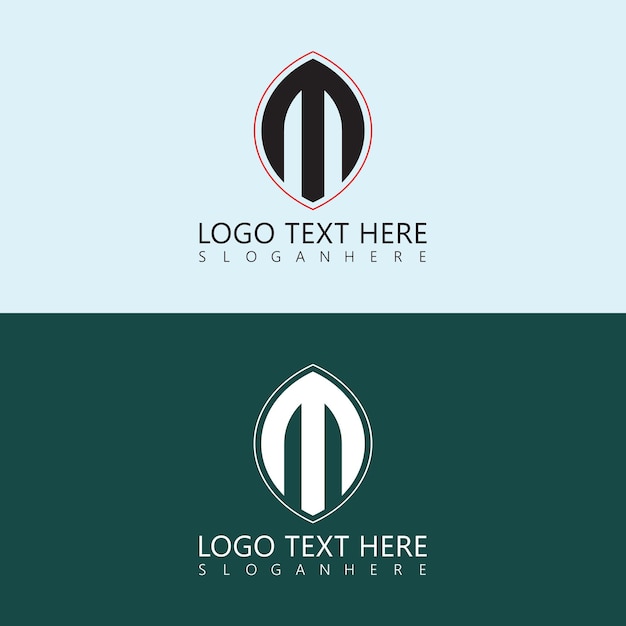 Diseño creativo del logotipo de la letra M