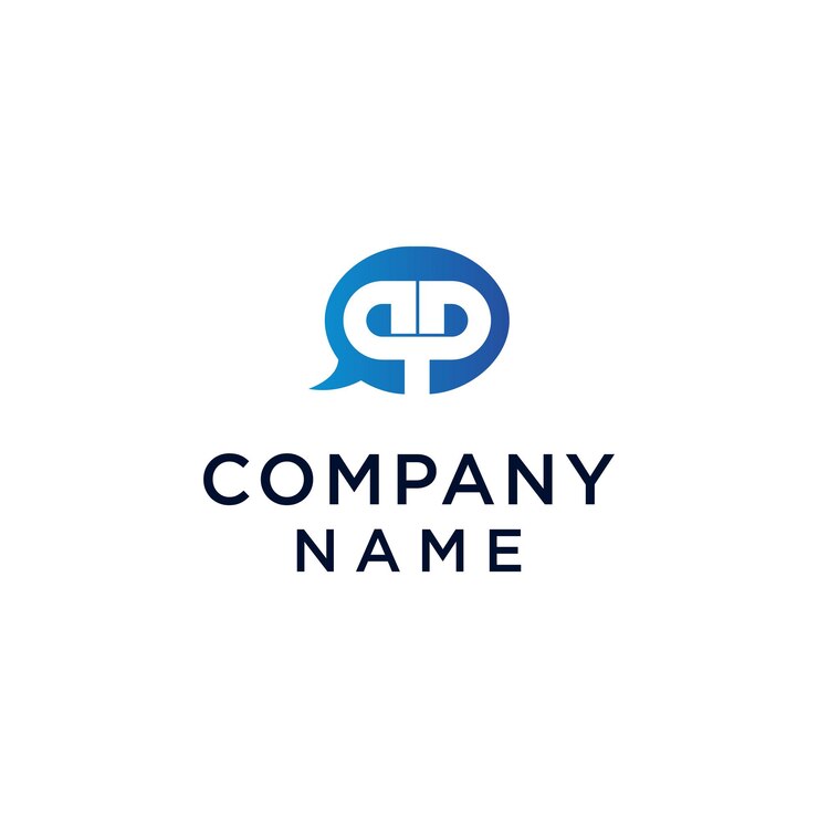 Diseño creativo del logotipo de la letra P
