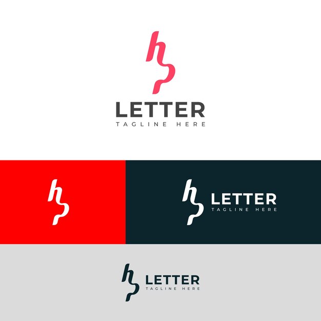 Diseño creativo del logotipo de la letra PH de HP