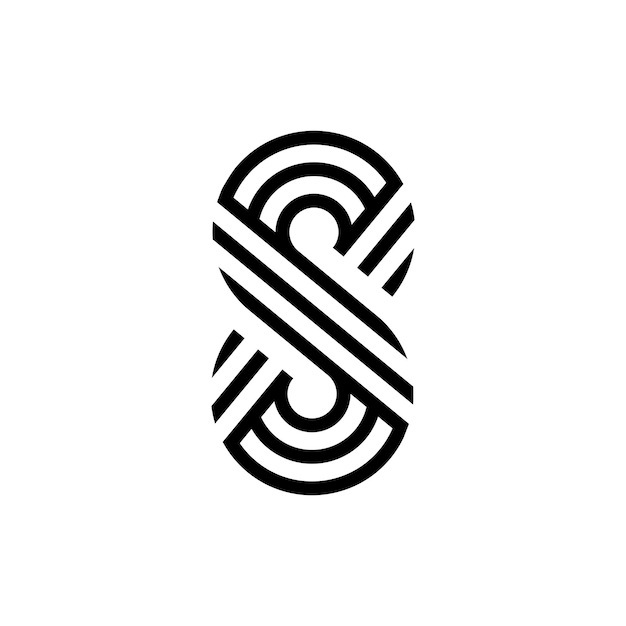 diseño creativo del logotipo de la letra S