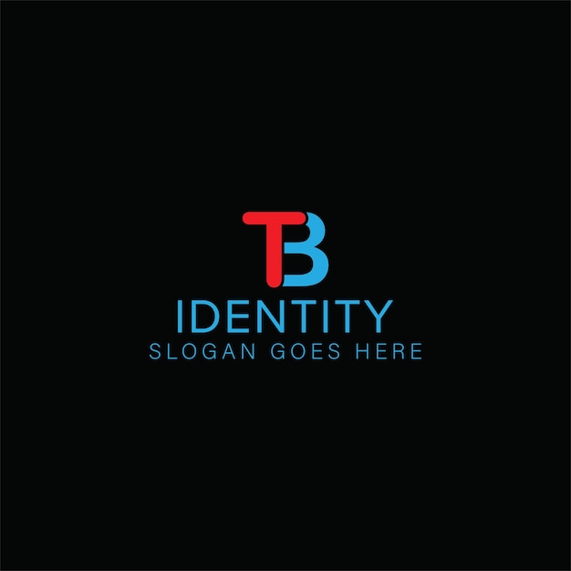 Diseño creativo del logotipo de la letra TB con gráfico vectorial TB logotipo simple y moderno