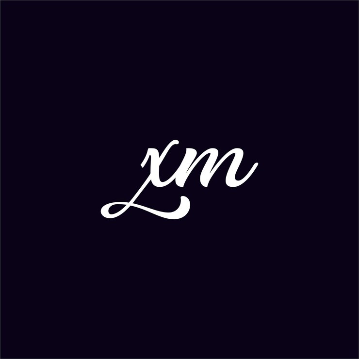 Vector diseño creativo del logotipo de letra xm con gráfico vectorial logotipo simple y moderno de xm