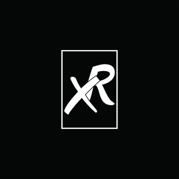 Diseño creativo del logotipo de letra XR con gráfico vectorial Logotipo simple y moderno de XR